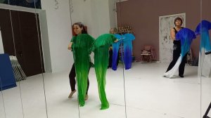 Танец с веерами-вейлами. Урок "Восточные танцы"