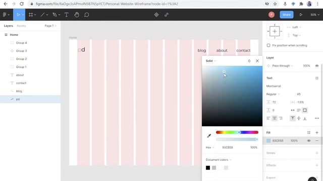 designing wireframes with figma // ? job seeker builds a personal website EP 03