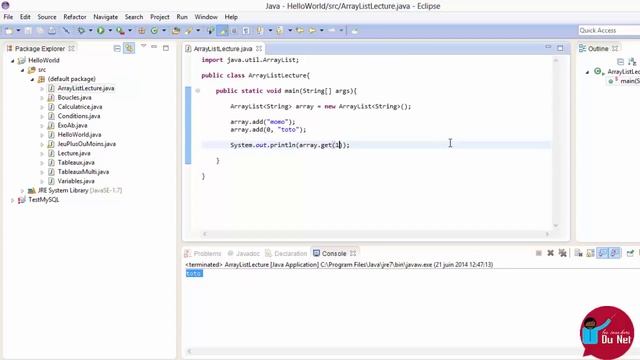 PROGRAMMER EN JAVA Débutant 61 Les méthodes add et set смотреть онлайн