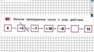Задание №81 Сложение и вычитание - ГДЗ по Математике 2 класс (Моро) Рабочая тетрадь 1 часть