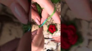 Закладка «Роза» в книгу. Связать крючком. Мастер класс