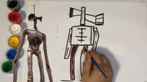 How to draw a SirenHead from Minecraft | Как нарисовать сиреноголового из майнкрафта