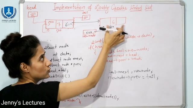 2.19 Implementation of Doubly Circular Linked List|  Creation and Display | Data Structures