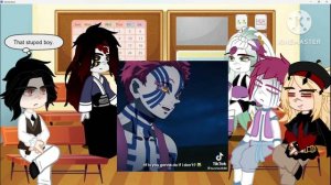 The past Uppermoon react to Akaza// kny gach reaction// 1/1