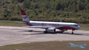 Tivat Airport LYTV/TIV Tower View - Red Wings Tupolev Tu-204-100V Landing