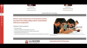 Introduction to SASS at La Roche University Orientation