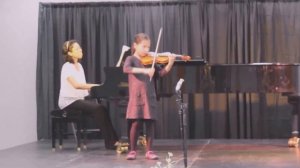 Camryn playing Concertino by Giovanni Pergolesi on the violin