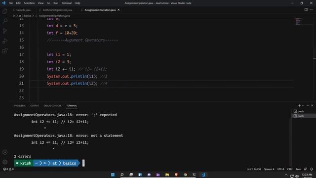 Assignment Operators in Java | Java Tutorial For Beginners | Java Assignment Operator