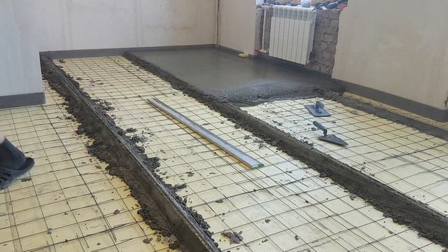 Как сделать ПЛАВАЮЩУЮ СТЯЖКУ ПОЛА своими руками. Ремонт квартиры самостоятельно.