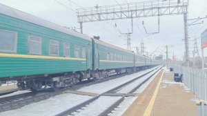 "Поезд в Таджикистан!" ТЭП70-0392 с поездом №319 Волгоград - Куляб