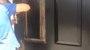 покраска ворот эффект античной бронзы