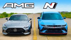 Кто победит в заезде: Mercedes-AMG GT или же Hyundai IONIQ 5 N?