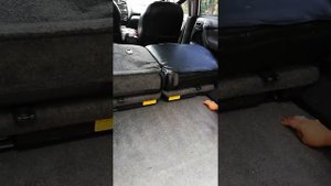 rear carpet removal  and how to fold the rear seat from Toyota rav4 2004 model