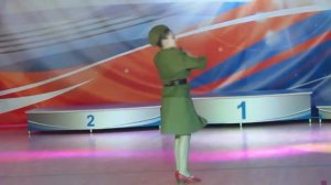 Солистка ХС "Ассорти" Преснова Мария Военно-патриотический танец "Катюша"
