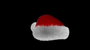 Футаж Новогодняя шапка колпак