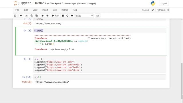 Stack - Data Structures & Algorithms Tutorial with Python In Hindi #7
