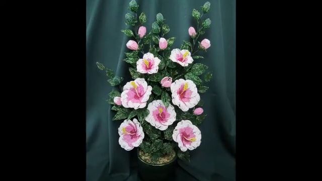 Цветок гибискус из бисера смотреть онлайн