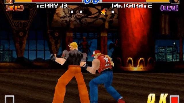 Fighting Game Bosses 168. Fatal Fury Wild Ambition - Mr Karate II secret boss battle смотреть онлайн