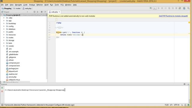 Build E Commerce Website in Laravel Part 1  Laravel Concepts & Project Structure