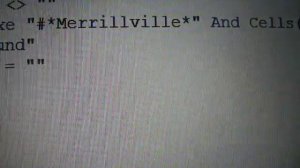 Microsoft VBA While...Wend Statement Using Like & And Operators with Wildcard Characters