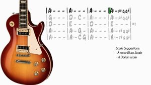 Grooving Blues Rock In A Minor _ Guitar Backing Track )