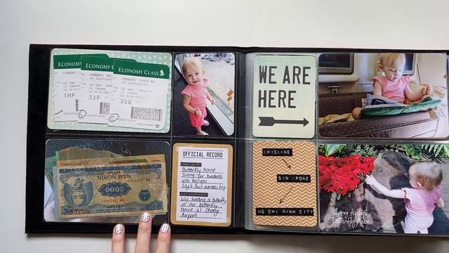 Travel Scrapbook Album | Pocket Scrapbooking Flip Through смотреть онлайн