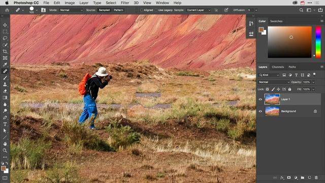 How to remove objects with the Healing Brush tool in photoshop смотреть онлайн