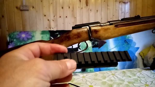 установка прицела. мелкашка тоз-8.