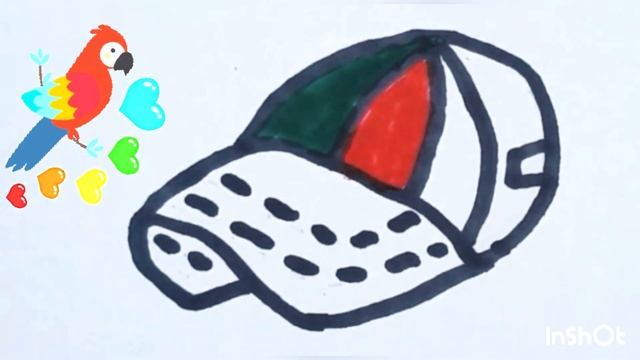 Bolalar Uchun Qopqoq rasm chizish / Drawing Cap for children / Рисование Шапка для детей смотреть онлайн