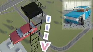 ПРЫГАЕМ ВНИЗ МОД СИМПЛ КАР КРАШ