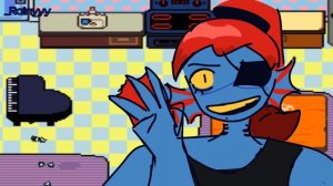 Undyne's cooking lesson. (undertale)