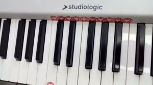 Аккорд A на пианино