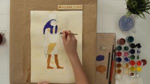 Рисуем древний Египет. Онлайн-школа рисования Llama class.  Юный Археолог.