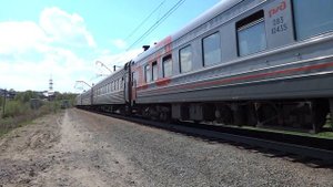 Электровоз ЭП2К-075 с поездом №399С Анапа - Томск