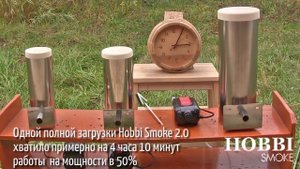Дымогенератор для холодного копченения Hobbi Smoke - время дымления