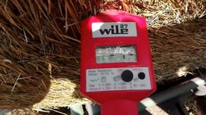 Измеряем влажность сено-соломы при помощи влагомера wile 27