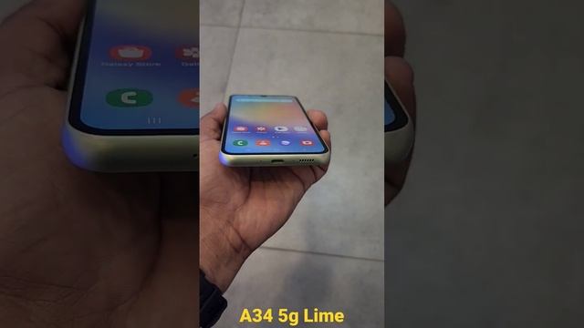 Samsung Galaxy A34 5G ||A34 5G Lime color #a345g #awesome #youtubeshort #shortsviral #shortsvideo