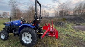 Обзор трактора  Farmtrac 35  (Escorts Kubota Limited) с косилкой роторной Wirax  Z 069/3 1,35 м
