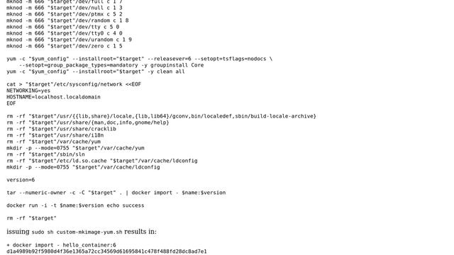 How to create a Docker container of a specific CentOS major.minor version using YUM? смотреть онлайн