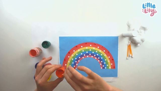 Делаем поделку "Радуга" на английском языке – Учим цвета – Английский для детей 0-3 | Little Lily смотреть онлайн