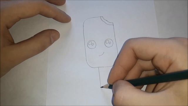 Рисуем Кавайное шоколадное мороженое вместе! Как нарисовать мороженое? #drawings смотреть онлайн