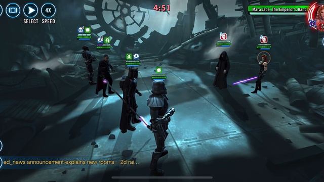 Dark Trooper Moff Gideon with his Datacron annihilated Starkiller in 3v3 GAC смотреть онлайн