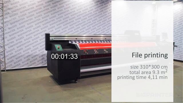 BIGPRINTER RS3208i красный квадрат 3х3 м