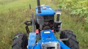 Косим траву мотоблоком Зубр 10кс.  Останій сінокос.