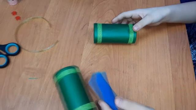 Простая поделка на 9 мая  своими руками бинокль из втулок Поделки из подручных материалов