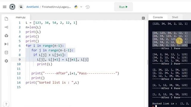 Bubble Sort programs in Python | Important Questions | Computer Science смотреть онлайн