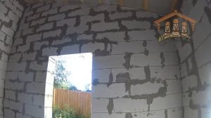 Гараж из газобетона 9.6х7.9 ||| Видео обзор построенного объекта от "Три Строителя"