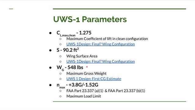 UWS-1 Design: Maneuvering Flight Envelope смотреть онлайн