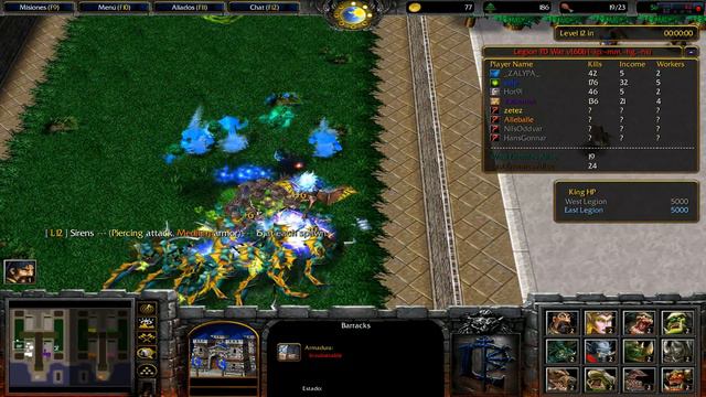 Warcraft 3 - Battle Net - Legion TD War v1.60b - AP смотреть онлайн