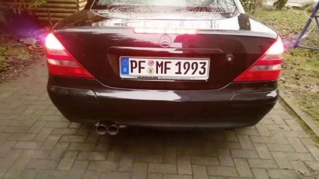 Mercedes SLK 230 R170 Sound Eisenmann vs Stock Seriensound Startup
